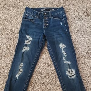 Justice skinny jeans size 10